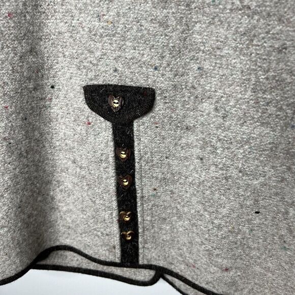 Elegance Seiler Cardigan Sweater Womens Medium (38) Pure New Wool Heart Buttons - Picture 8 of 16